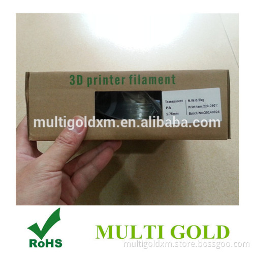 Hot Selling 3D Printer Filament PA 0.5KG/Roll Diameter 1.75mm Material PA for 3D Printer
